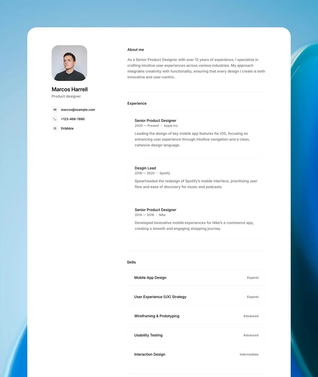 Ycode template