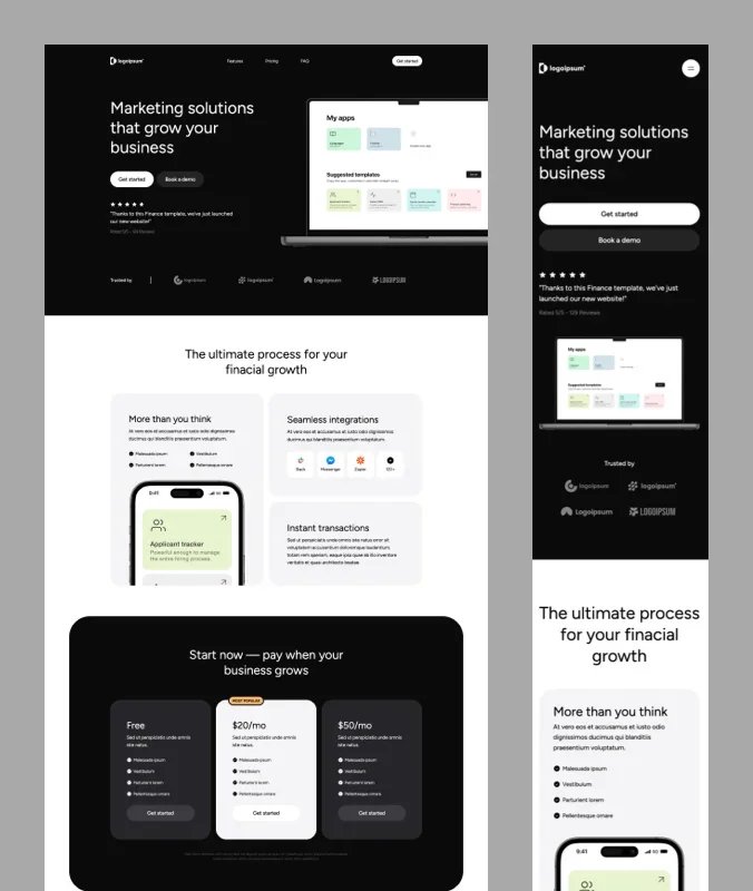 Ycode template